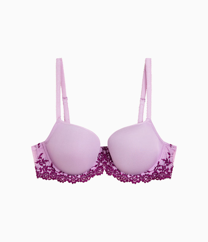 Embrace Lace® T-Shirt Bra: Lavender Sage/Dark Purple
