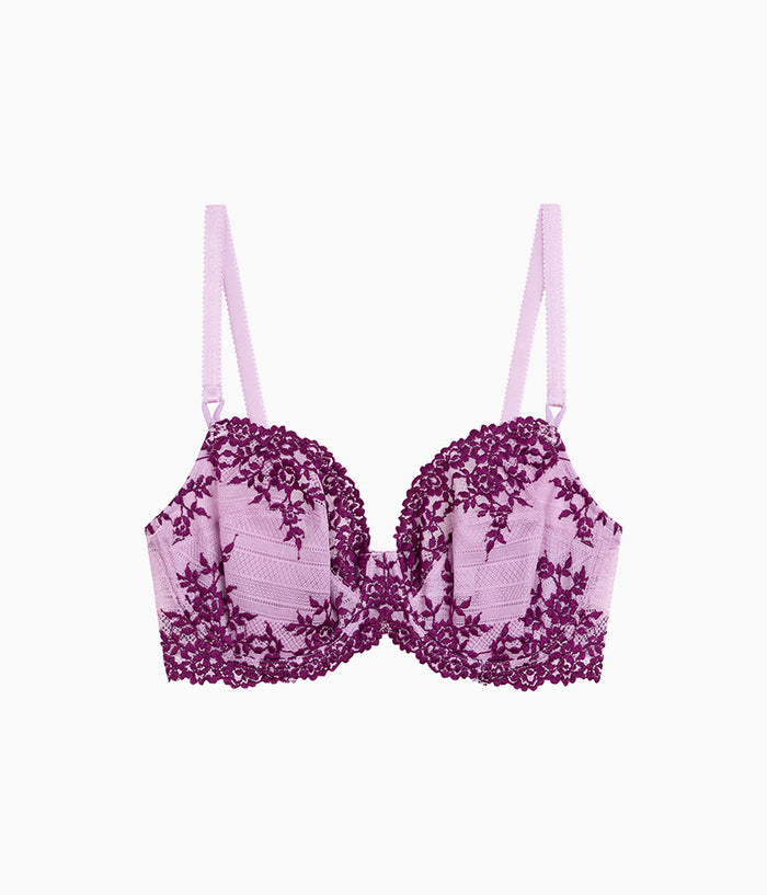 Embrace Lace® Underwire Bra: Lavender Sage/Dark Purple