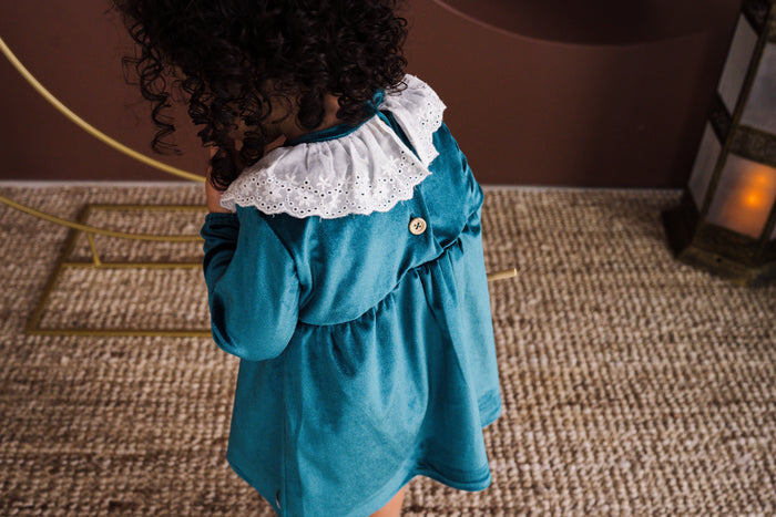 Emerald Velvet Dress