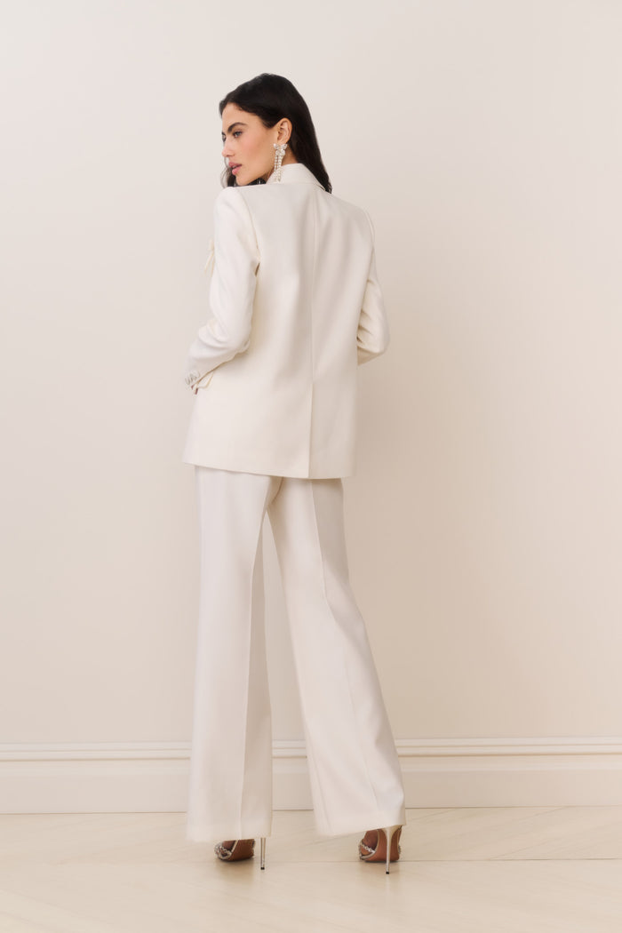 Enly Wool-Blend Wide Leg Pant