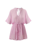 Playsuit APLA Eta Crinkled Playsuit Pink Apoella