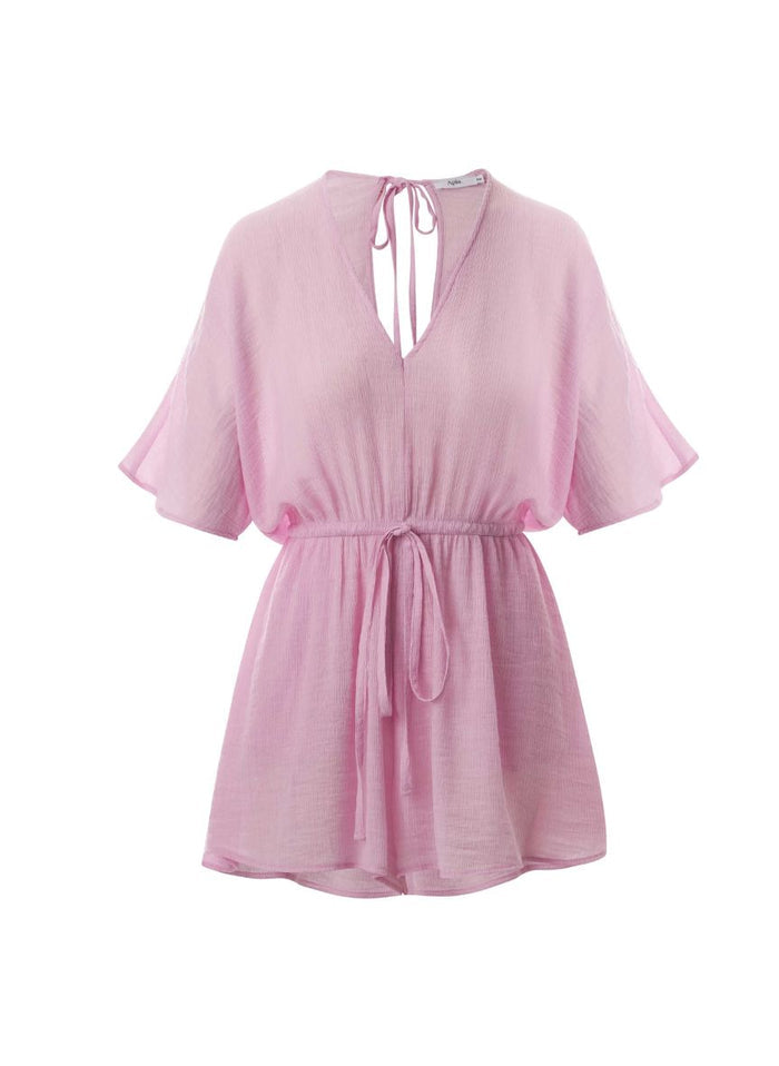 Playsuit APLA Eta Crinkled Playsuit Pink Apoella