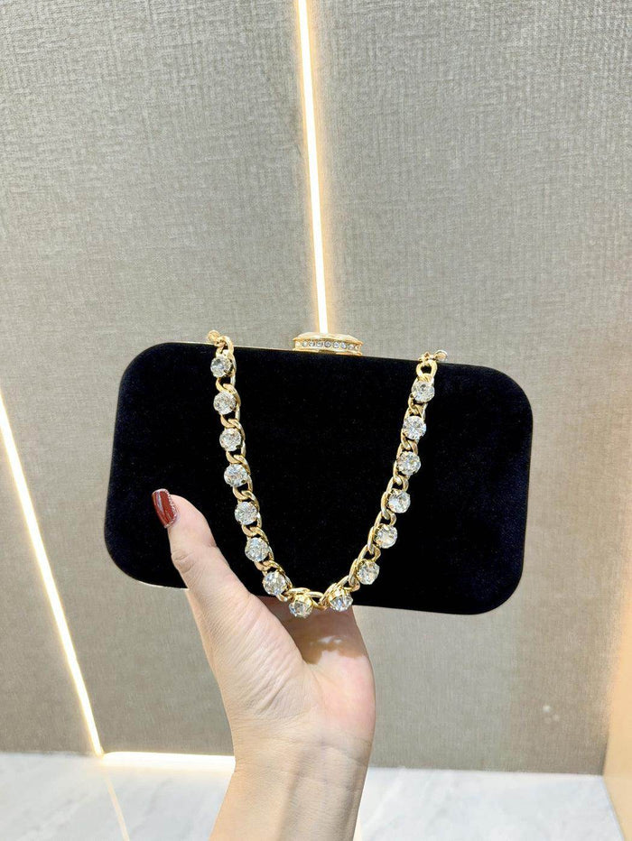 Evening clutch bag diamond-encrusted suede bag Dinner bag Women's crossbody bag 778944030967 - COCOMELODY