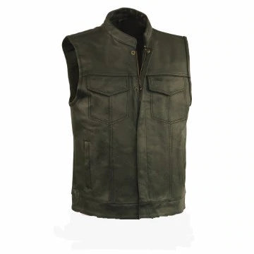 Event Leather Club Vest: Features:

Men's Concealed Carry Vest, Black
Men’s Open Neck Snap/Zip Front Club Style Vest
Brand :