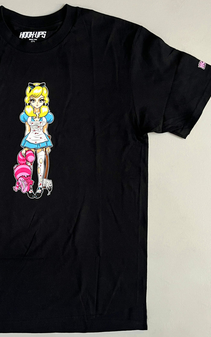 Evil Alice T-shirt - BLACK