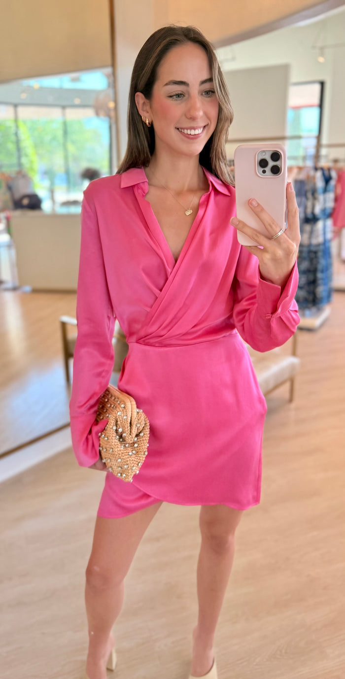 Fa4710 Favorite Daughter Flamingo Pink Party Dress