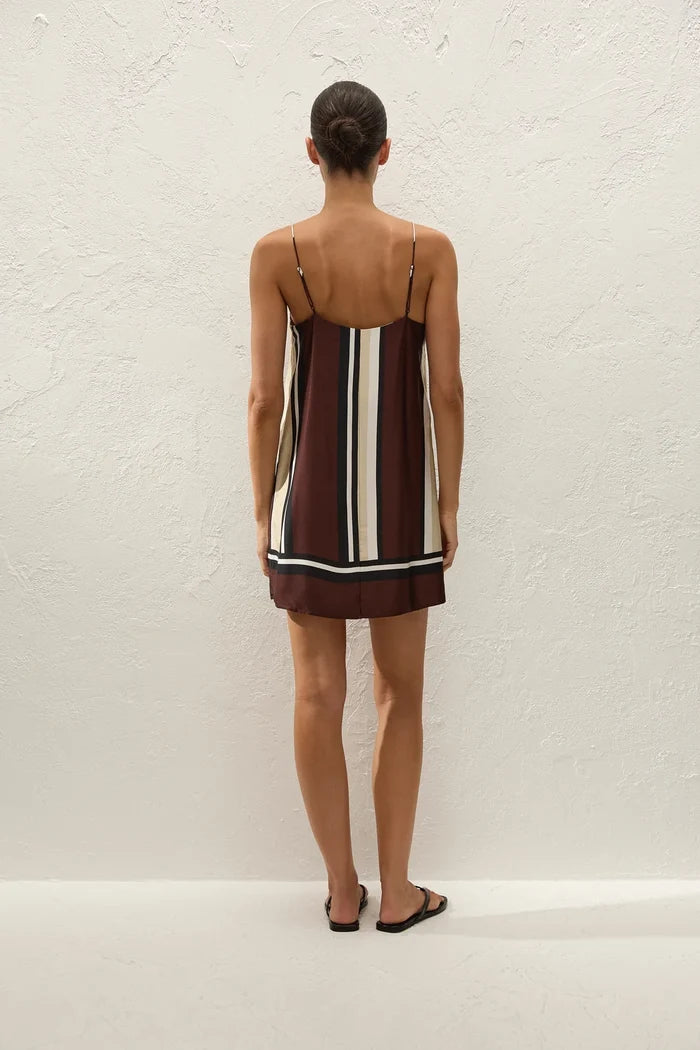 Fa5444 Sinatra Stripe Mini Dress