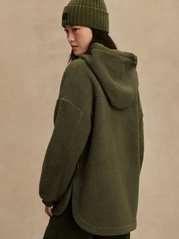 Jacket Varley Fey Relaxed Fleece Jacket Racing Olive Apoella
