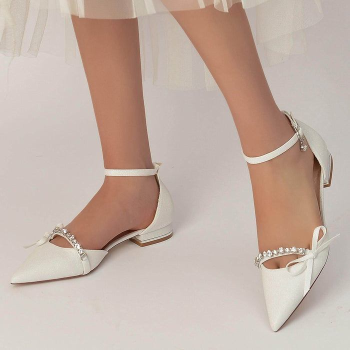 Flat Heel 2.5cm Glitter Shoes CK0238 - COCOMELODY
