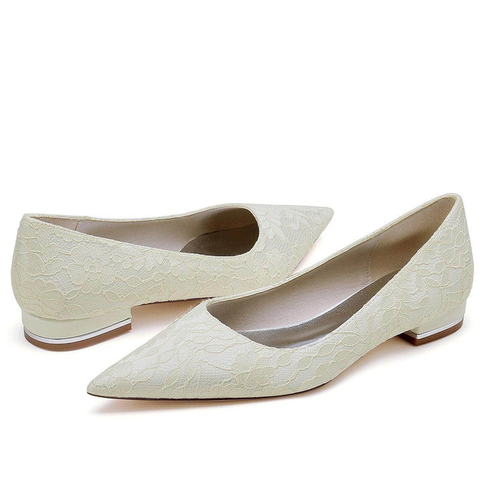 Flat Heel 2.5cm Lace Shoes CK0242 - COCOMELODY