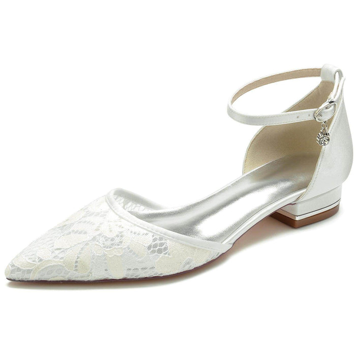 Flat Heel 2.5cm Lace Shoes CK0254 - COCOMELODY