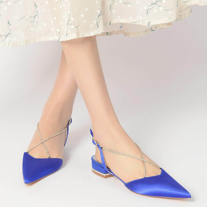 Flat Heel 2.5cm Silk-Like Shoes CK0256 - COCOMELODY