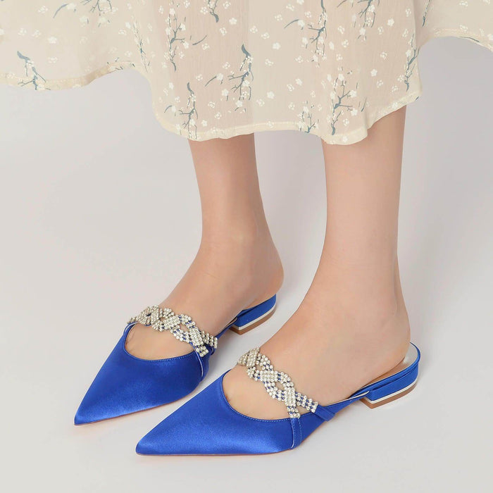 Flat Heel 2.5cm Silk-Like Shoes CK0270 - COCOMELODY