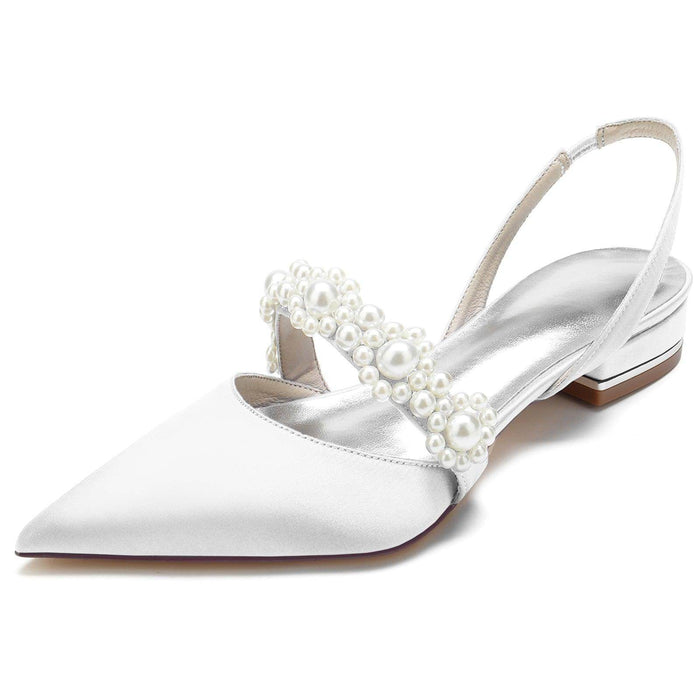 Flat Heel 2.5cm Silk-Like Shoes CK0271 - COCOMELODY