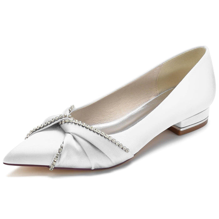 Flat Heel 2.5cm Silk-Like Shoes CK0272 - COCOMELODY