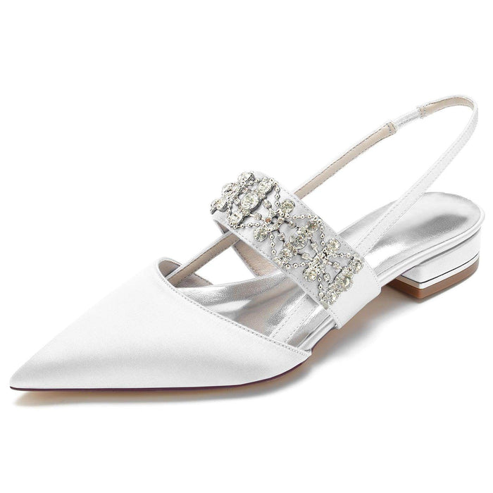 Flat Heel 2.5cm Silk-Like Shoes CK0273 - COCOMELODY