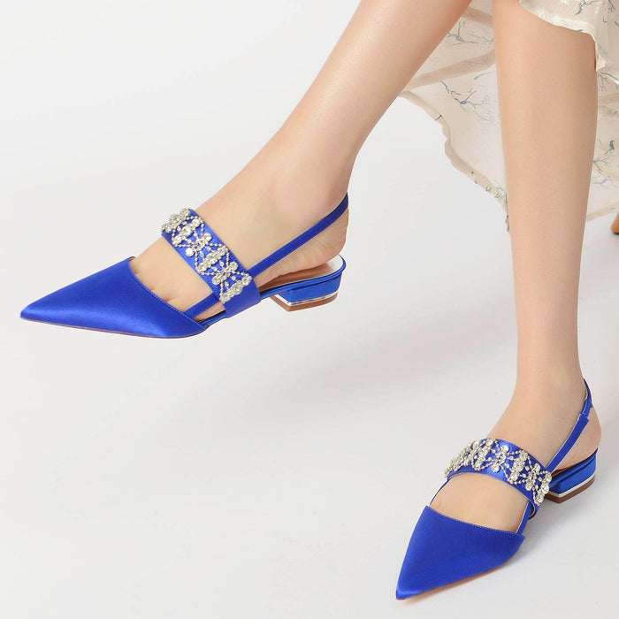 Flat Heel 2.5cm Silk-Like Shoes CK0273 - COCOMELODY