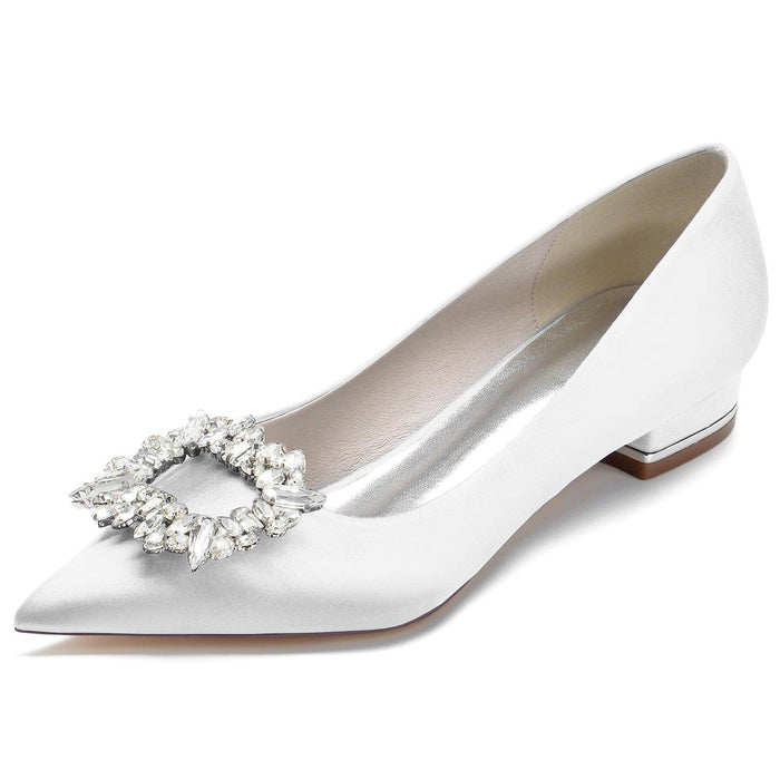Flat Heel 2.5cm Silk-Like Shoes CK0275 - COCOMELODY