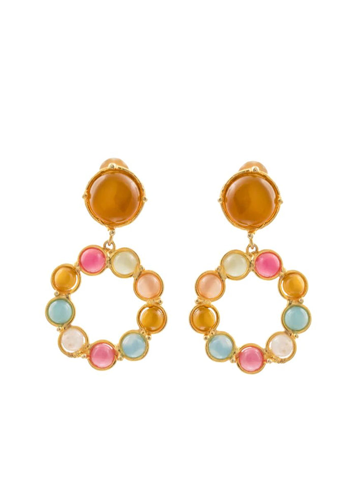 Earrings Sylvia Toledano Flower Candies Chandelier Earrings Multi Summer O/S Apoella