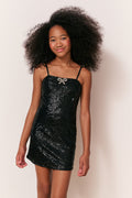Girls Camira Stretch Sequin Dress