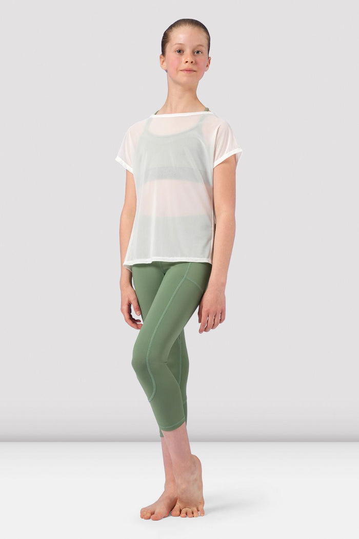Girls Harriette Mesh Tie Back Top - BLOCH EU