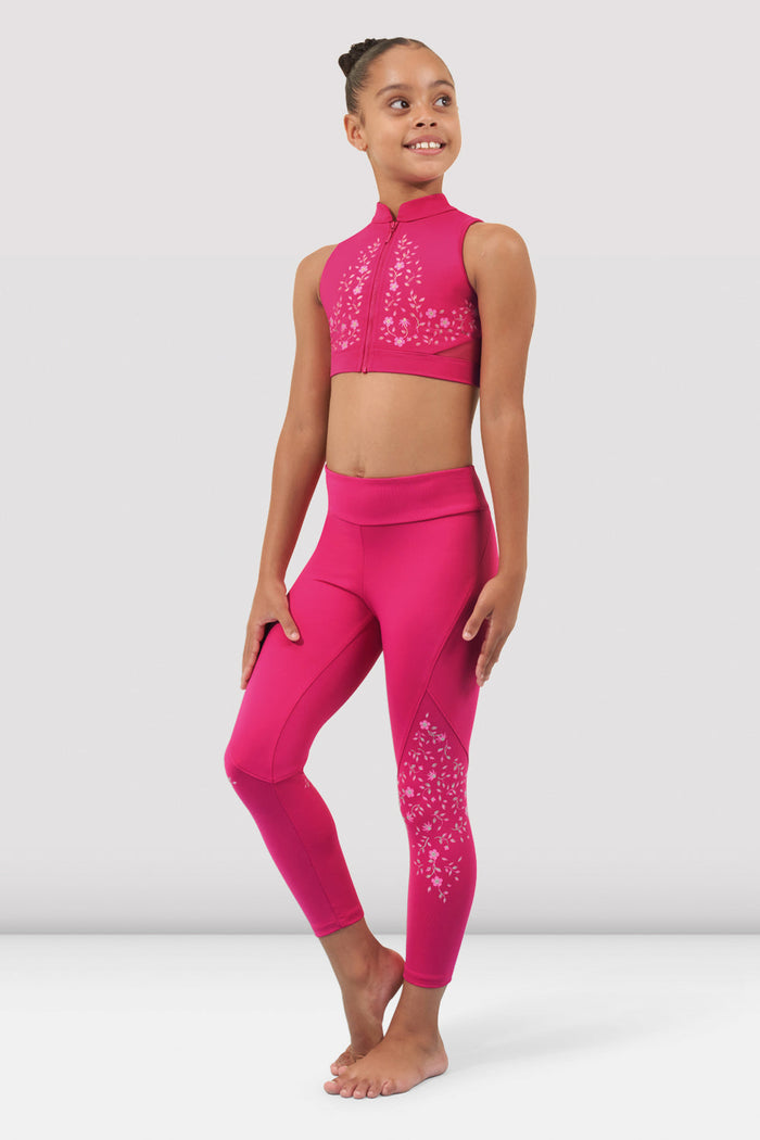 Girls Heidi Zipper Crop Top - BLOCH EU