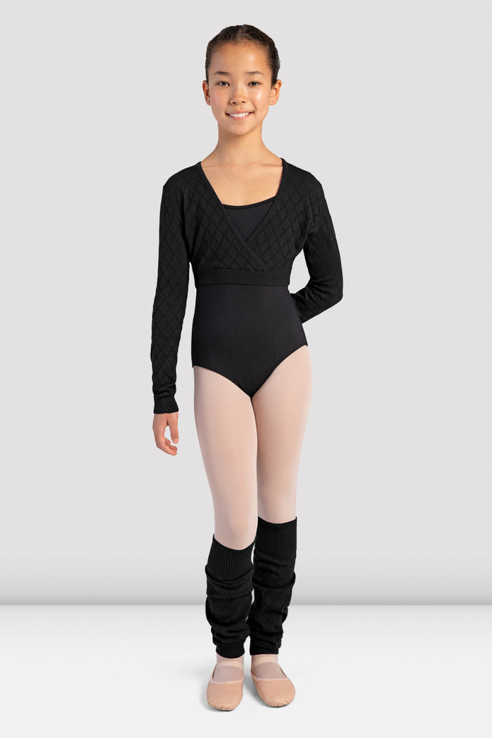 Girls Jaminca Knit Fixed Wrap Top - BLOCH US