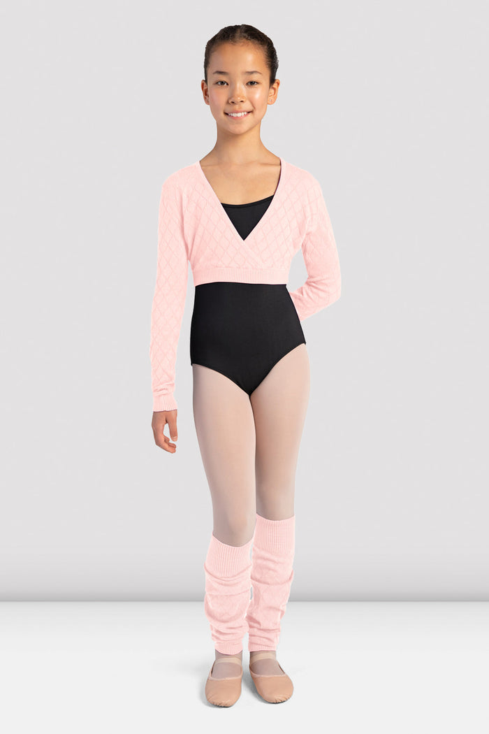 Girls Jaminca Knit Fixed Wrap Top - BLOCH US