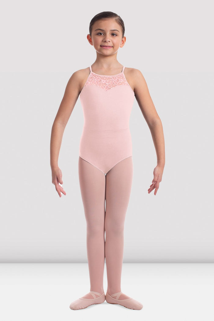 Girls Mirella Daisy Lace Halter Leotard