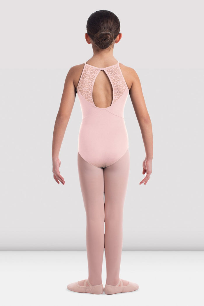 Girls Mirella Daisy Lace Halter Leotard