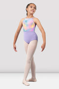 Girls Mirella Watercolour Halter Neck Leotard - BLOCH EU