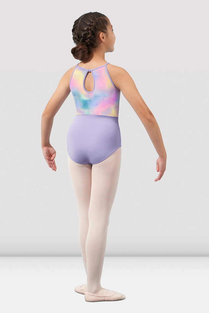 Girls Mirella Watercolour Halter Neck Leotard - BLOCH EU