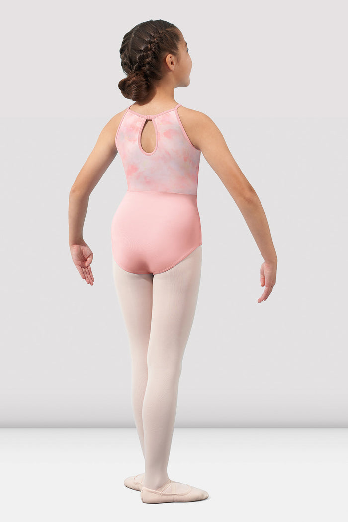 Girls Mirella Watercolour Halter Neck Leotard - BLOCH EU