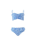 Swimwear Melissa Odabash Girls North Frill Bikini Blue Floral Apoella