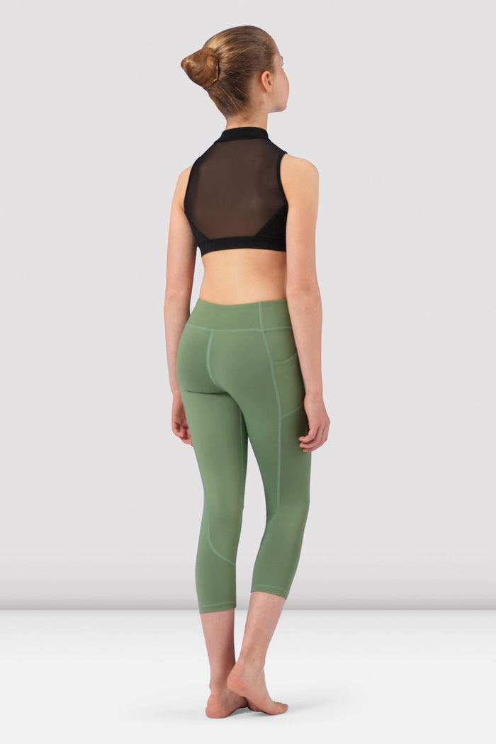 Girls Sadie Zip Front Crop Top - BLOCH EU