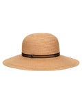 Hats Borsalino Giselle Straw Hat Natural Ribbon Striped Camell MEDIUM / Camel Apoella