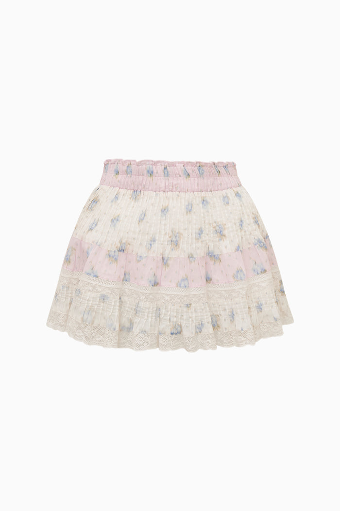 Gloriana Cotton Mixed Print Mini Skirt