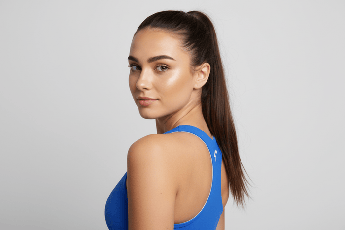 GymBum UK Edge Performance Longline Sports Bra - Allen - Fitness