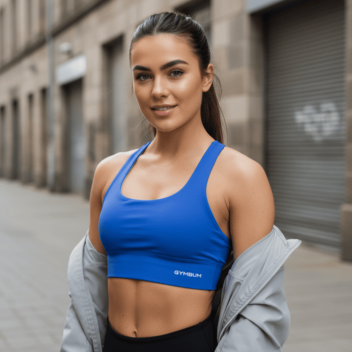 GymBum UK Edge Performance Longline Sports Bra - Allen - Fitness