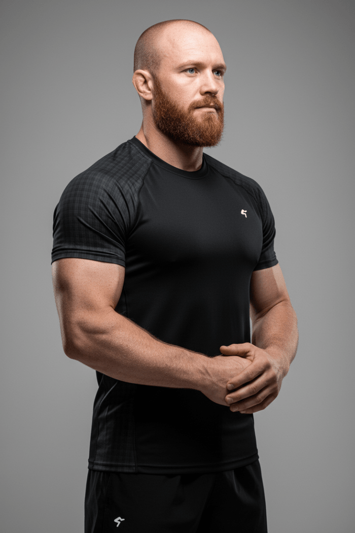 GymBum UK Shadow Check Rash Guard - Allen - Fitness