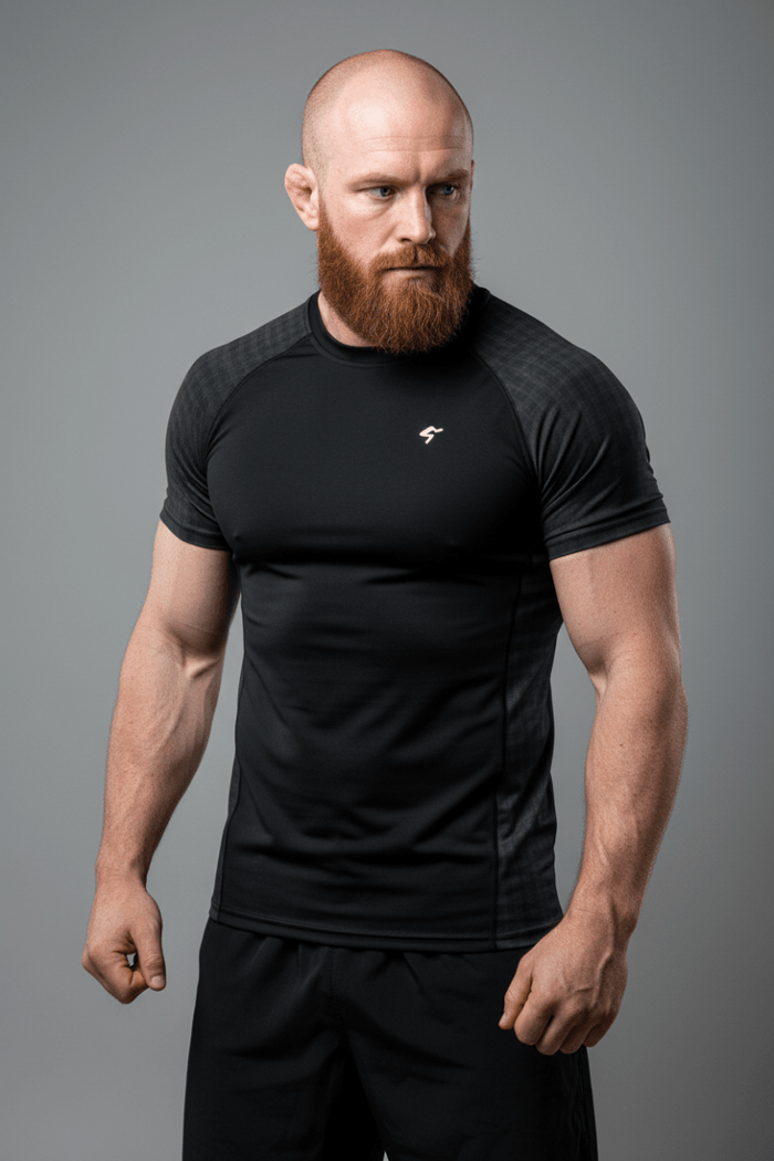 GymBum UK Shadow Check Rash Guard - Allen - Fitness