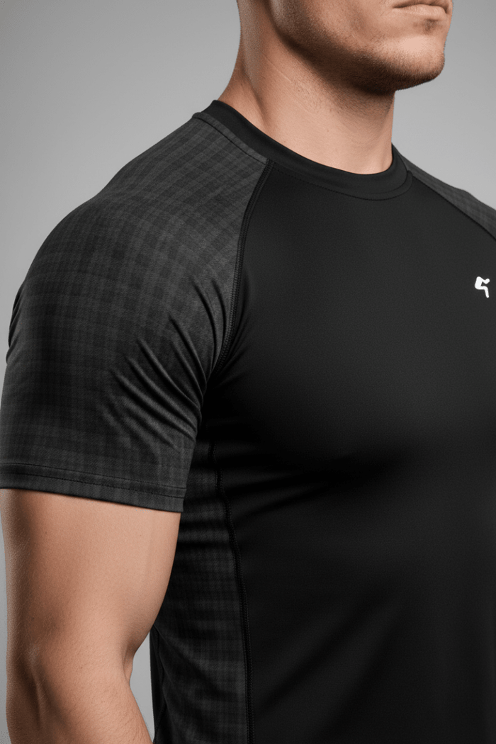 GymBum UK Shadow Check Rash Guard - Allen - Fitness