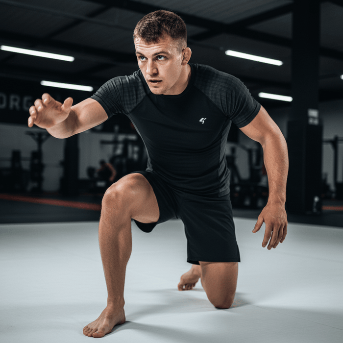 GymBum UK Shadow Check Rash Guard - Allen - Fitness