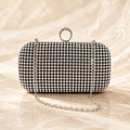 Hand diamond-encrusted dinner bag Hand bag chain small square bag 689059915170