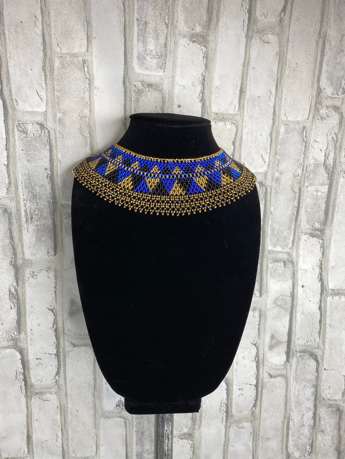 Hat with Beaded Hatband