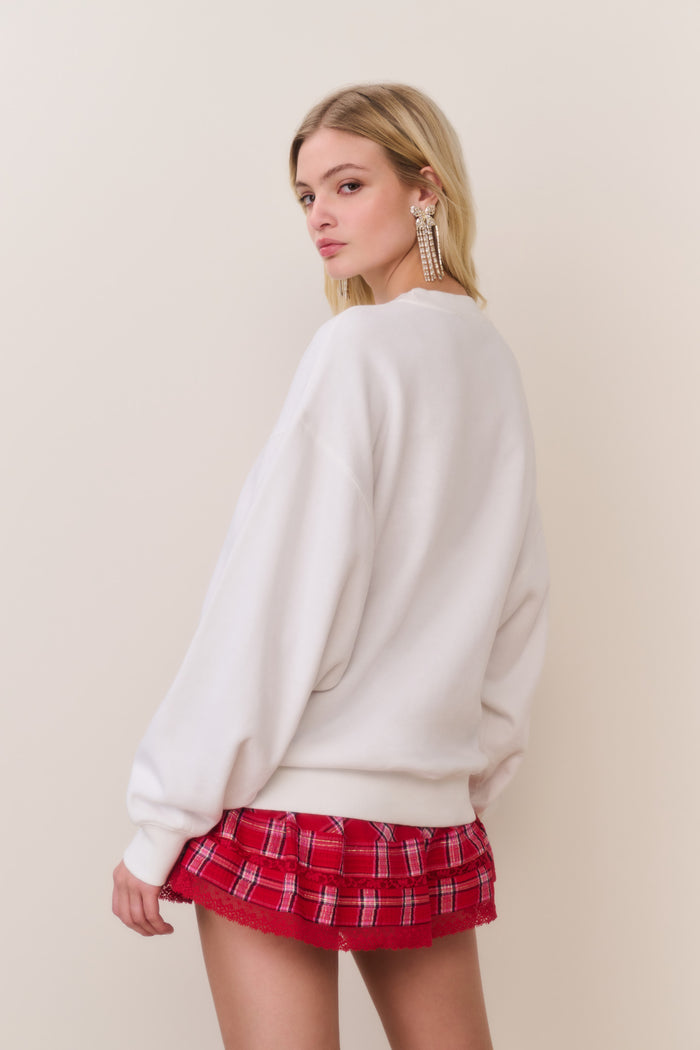 Havenleigh Christmas Bow Fleece Pullover