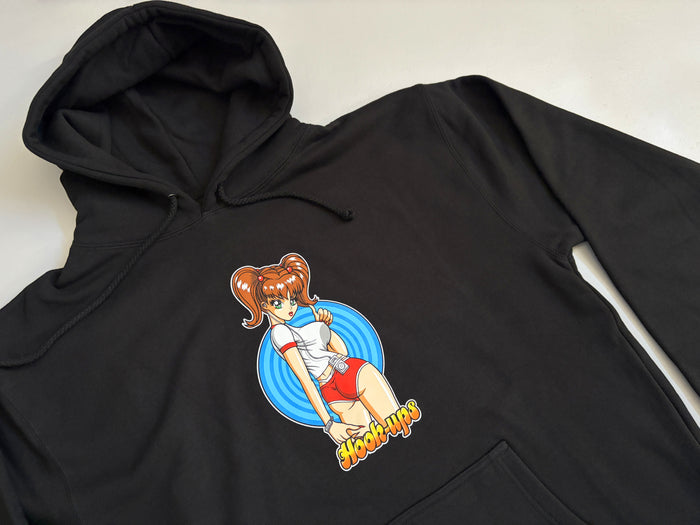 Hitchhiking Sakura HEAVYWEIGHT HOODED SWEATSHIRT - BLACK