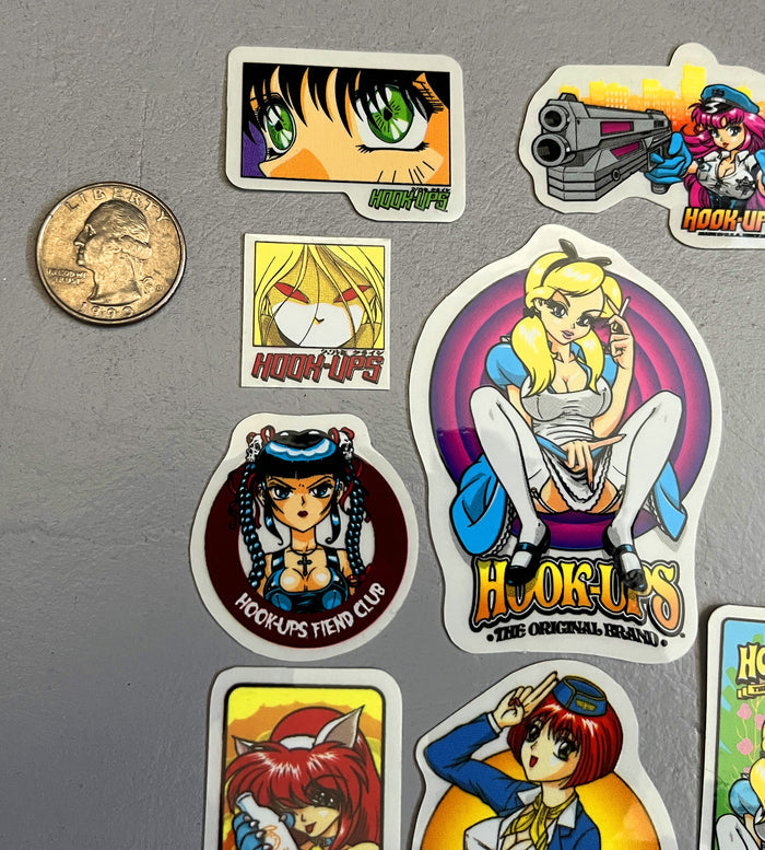hook-ups mini size sticker pack #5 of 20 small stickers