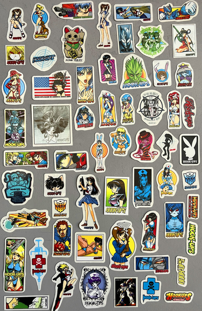 hook-ups mini size sticker pack #8 of 60 small stickers