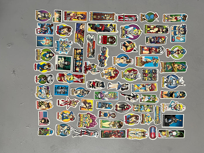hook-ups mini size sticker pack of 70 small stickers